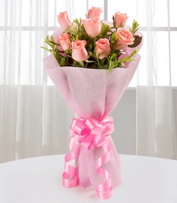 Passion For Pink - 8 Pink Roses