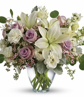 Amour - Roses Lilies- lisianthus & Carnations