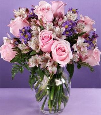 Pink Sapphire - Roses, Peruvian Lilies & Asters