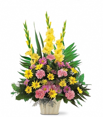 Warm Thoughts Arrangement - Softly Colored Blooms