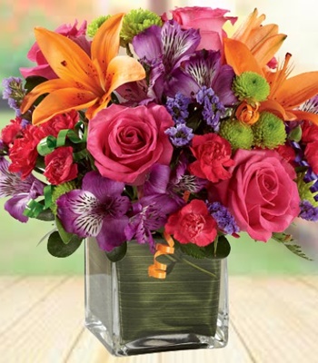 Summer Grace - Roses, Asiatic Lilies & Carnations