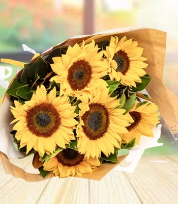 Sunflower Bouquet Hand-Tied with Perfection