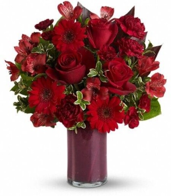 Valentines Day Red Roses Arrangement