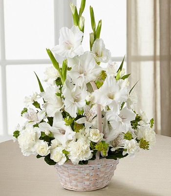 White Impressions Flower Basket