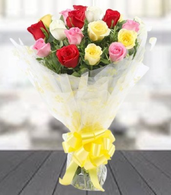 Mix Rose Bouquet - 12 Assorted Roses