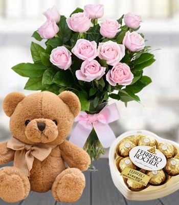 Teddy bear roses delivery 2025