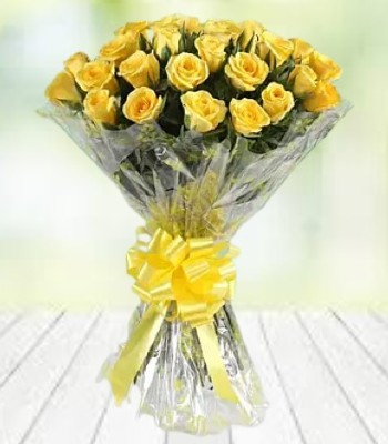 Yellow Rose Bouquet - 18 Yellow Roses