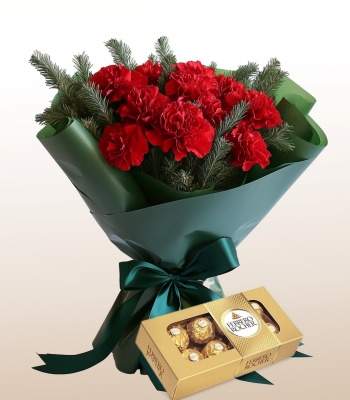 Christmas Flower Bouquets With