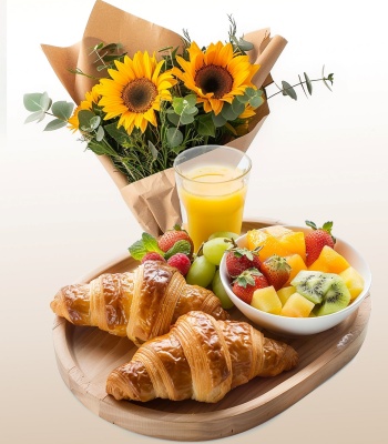 Good Day Flowers With Breakfast