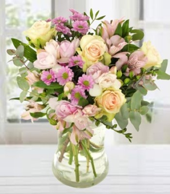 Mix Flower Bouquet - Pastel Color Flowers