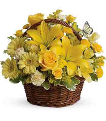 Congratulations Flower Basket