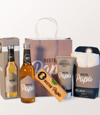 Best Dad Gift Basket - Beer, Shower Gel & Bottle Opener Combo