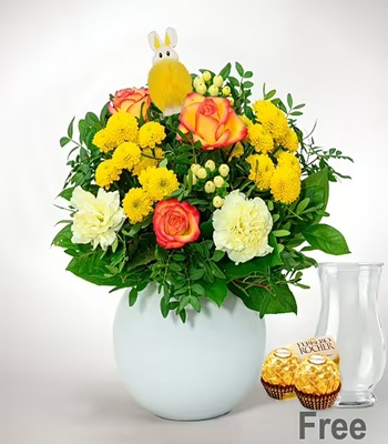 Easter Bouquet - Free Vase & Ferrero Rocher