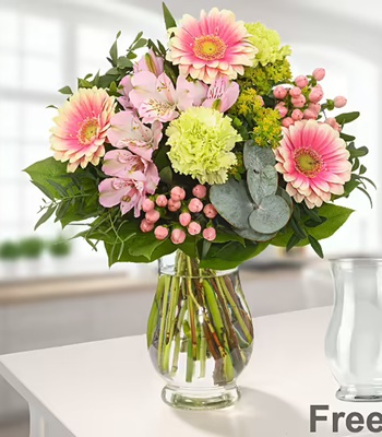 Flower Bouquet with Free Vase