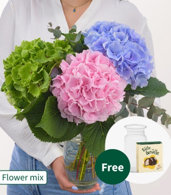 Hydrangea Vase Arrangement