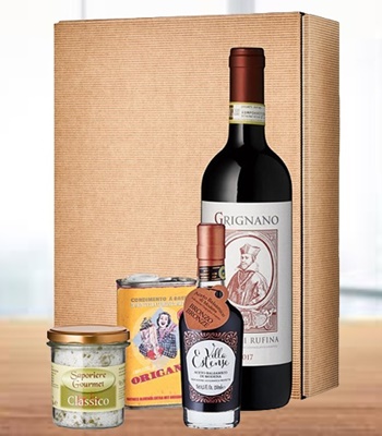 Italian Chianti Wine Gift Box