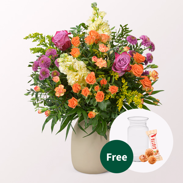 Lush Spring Garden Flower Arrangement