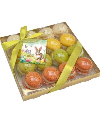 Macarons "Sweet greetings from the Easter bunny"