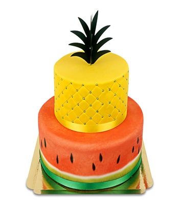Melon And Pineapple Cake
