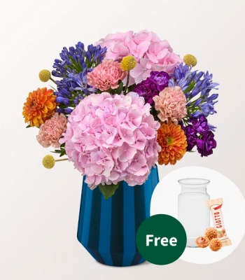 Modern Bloom Hydrangea & Craspedia Bouquet