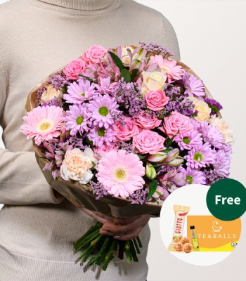 Pink Dream Anniversary Flower Bouquet