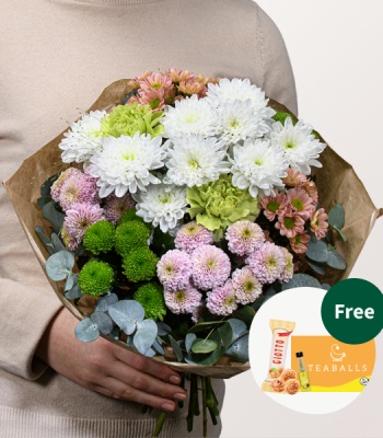 White & Green Sympathy Bouquet