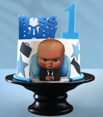 Boss Baby First Birthday Cake