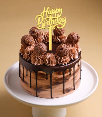 Choco Ferrero Birthday Drip Cake