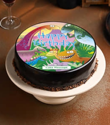Happy Birthday Dinosaur Cake