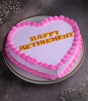 Heartfelt Retirement Cake