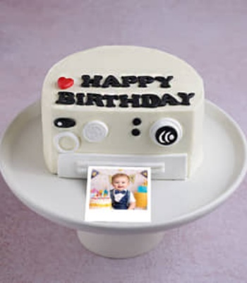 Picture Perfect Birthday Polaroid Cake