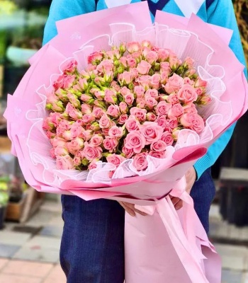 Anniversary Pink Rose Bouquet