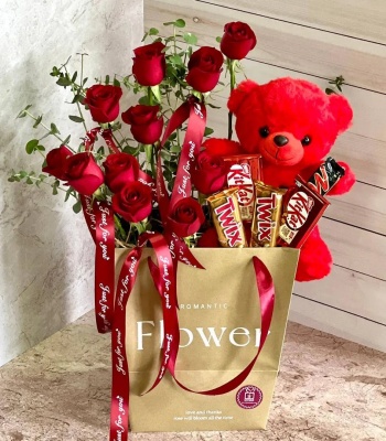 LoveBox Teddy Rose Surprise