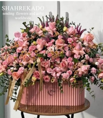 Pink Romance Table Arrangement
