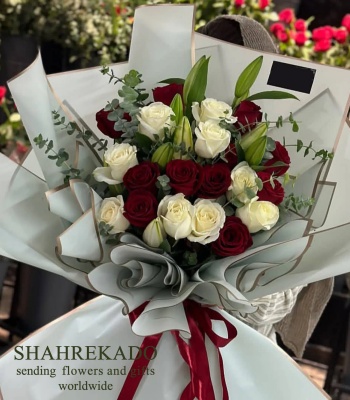 Red & White Romance Bouquet