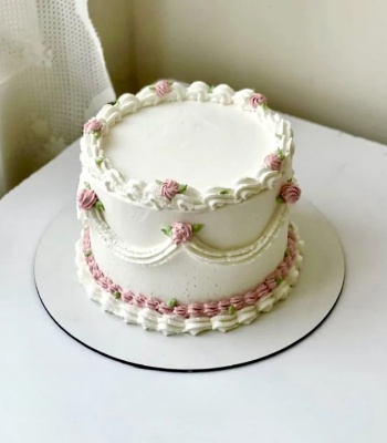 Vintage Birthday Cake
