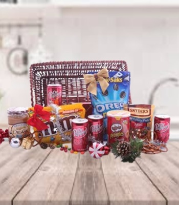 Santas Secret Stash - Crackers Gift Basket