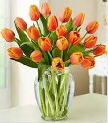 Orange Tulip Flower Arrangement