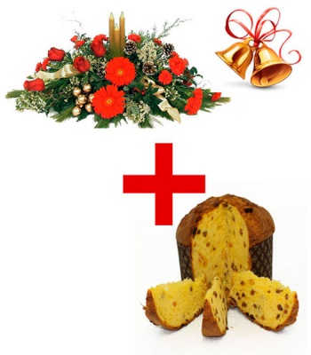 Christmas Centerpiece And Panettone Cake