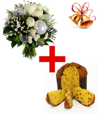 Christmas Flowers With Panettone Cake
