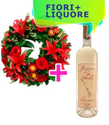 Christmas Wreath And Grappa