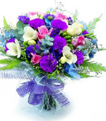Colorful Fresh Flower Arrangement - Birthday & Anniversary Gift