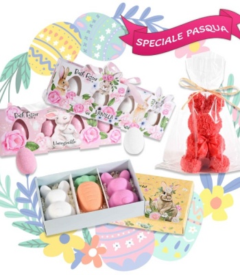 Easter Celebration Gift Box - Bunny Bath Bombs, Egg Bath Bombs & Rabbit Candle