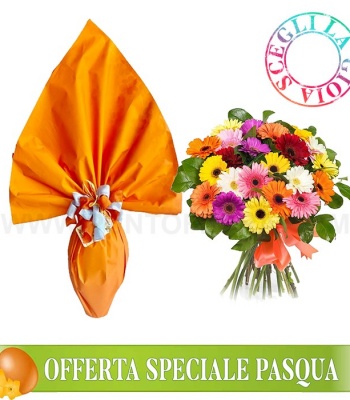 Egg and Gerbera Daisies