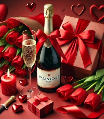 Romantic Valentine's Day Wine