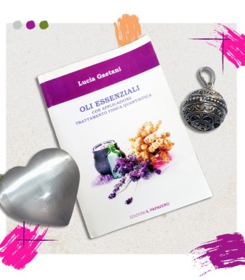 Wellness Trio Gift Set - Essential Oils Book, Selenite Heart & Angel Pendant