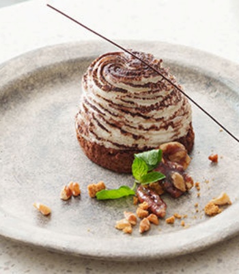 Italian Mascarpone Tiramisu Mont Blanc Cake