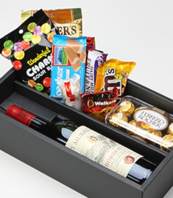 Sparkling Wine and Chocolate Box
