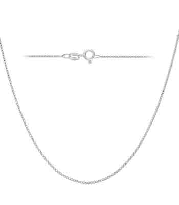 Adjustable Box Chain In 925 Sterling Silver For Women