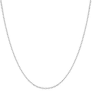 Adjustable Cable Anchor Chain In 925 Sterling Silver